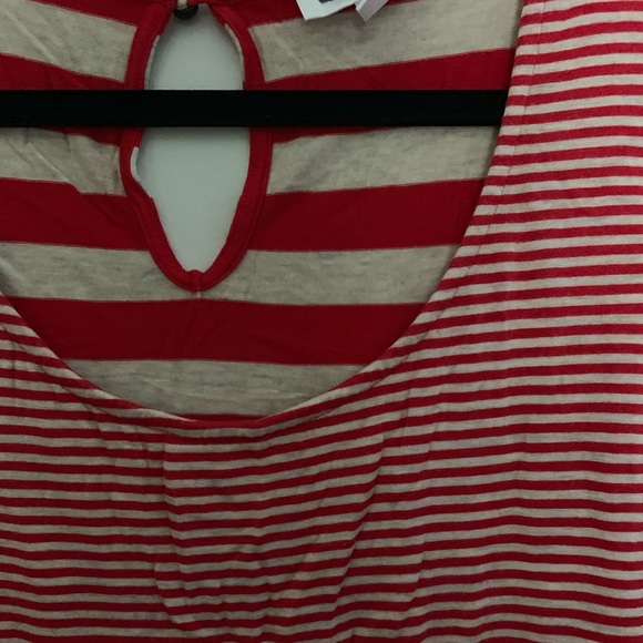 Motherhood Maternity | Red & White Stripe Tank Top - Picture 3 of 4